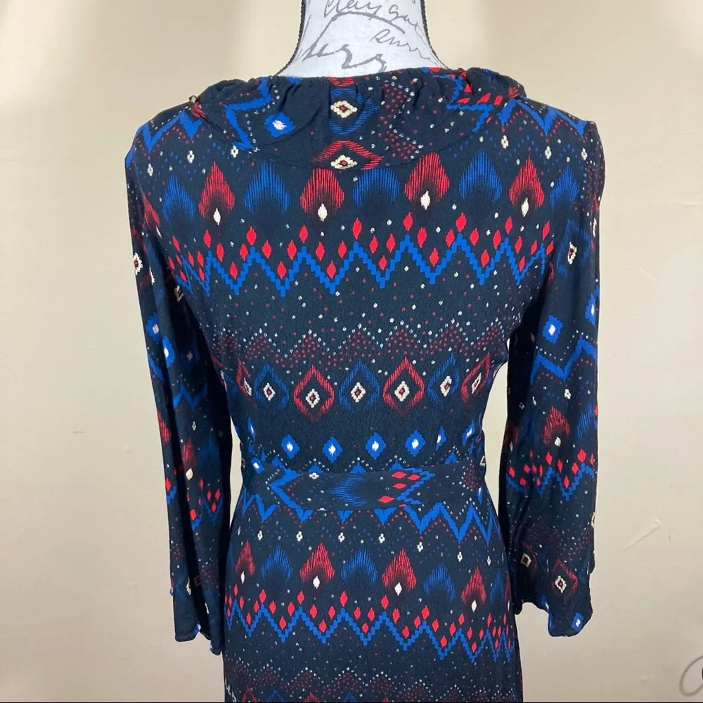 & Other Stories Paris Atelier Plunging Printed Midi Dress - Picture 6 of 14